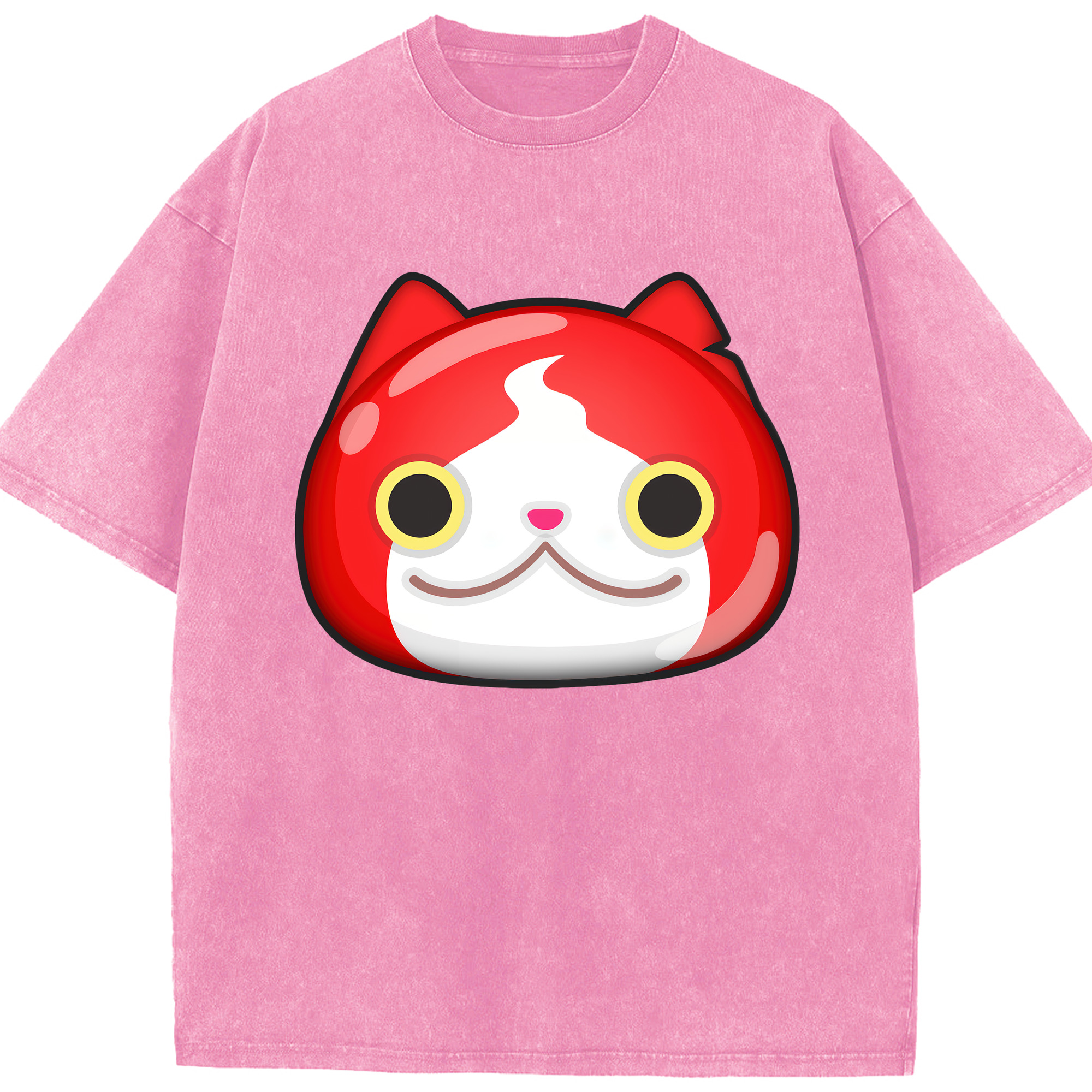 （画像用） 妖怪ウォッチ Yo-kai Watch 綿100% ヴィンテージ風 半袖Tシャツ（フロントプリント）